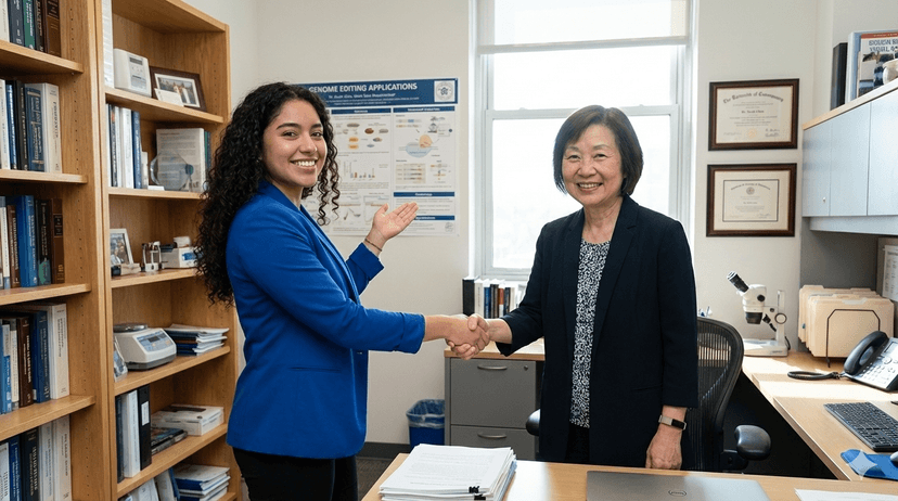 Roxana meeting with mentor